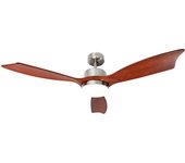 VENTILADOR TECHO SOGO 54" 137CM CON LUZ LED ,3 ASPA MADERA .3 VELOCIDADES.55W,TEMP 8H ,REVERSIBLE -MOTOR DC COBRE.MANDO