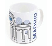TAZA CERAMICA SUBLIM 325ML MADRID LOVE