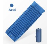 Outdoor Thicken Camping Mattress Ultralight Inflatable Sleeping Pad with Built-in Pillow & Pump Air Mat for Hiking Backpacking