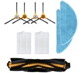 For ABIR X5 X6 X8 Robot Vacuum Cleaner Main Roller Brush Side Brush Filter Mop Cloth Hepa Filter Spare Parts Replacement