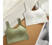 1/2/4Pcs Fitness Top Women Seamless Yoga Bra Sports Bra Anti-Sweat Shockproof Crop Top Push Up Sport Bra Gym Workout Top