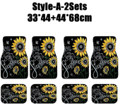 Car Floor Carpet Set of 4 Piece Persian Rug Design Auto Interior Floor Mats Durable Front Rear Carpets for Car Accessories