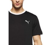Puma Camiseta de Running Reactive Color Block para Hombre, Color Negro