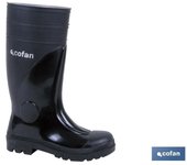 Bota de Agua Cofan Alta de Seguridad S-5 | Negra