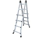 EDM Escalera multifunción telescópica de aluminio 2x4+4 peldaños - EDM - 75094 Escalera Accesorios Bricolaje Escaleras
