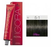 Tinte Igora Royal 5-1 Castaño Claro Ceniza 60 ml. Schwarzkopf