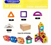 Magnetic Building Blocks Construction Sets Big Size Strong Magnet Tiles Children DIY Montessori Educational Toys for Kids Gift