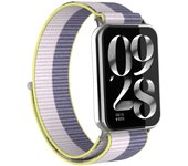 Suitable for Xiaomi bracelet 9 pro strap, nylon strap, Velcro loop strap, metal connector For miband 8 pro replacement strap