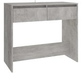 vidaXL Mesa consola madera de ingeniería 89x41x76,5 cm Blanco, Roble Sonoma, Gris hormigón Mesa de sofá Mesa de Entrada para Salón Consola de Entrada Mueble Recibidor Mesita Mesa auxiliar Salon