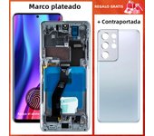 6.8'' AMOLED S21 Ultra Screen Assembly for Samsung Galaxy S21 Ultra 5G G998B G998B/DS Lcd Display Touch Screen with Fingerprints