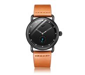 Casual watch men brand ONOLA quartz wristwatch simple waterpoor leather man watch Luxury watches