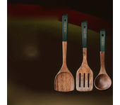 Juego De Utensilios De Cocina De Madera Resistente Al Calor Y Duradera Incluye Spatula Y Sartén Antideslizante Eco-amigable