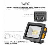 USB Rechargeable LED Flashlight Rotate Bracket Portable Pocket Light Multifunctional COB Work Lamp/ Mini Keychain LED LightW897