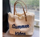Canvas Women Handbags Large Tote Beach Bag Shopping Bags Underarm Shoulder Bag For Female Casual Top-Handle Bags