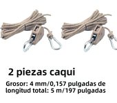 2/4/6pcs Reflective  Wind Rope Camping Tent Rope Tie Down Fastener Fixed Buckle Pulley Tensioner Ratchet Hangers Awning Outdoor