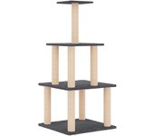 Rascador para Gatos con postes de isal color crema 143 cm