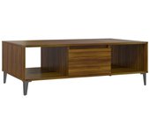 vidaXL Mesa de centro madera contrachapada 103,5x60x35 cm Blanco, Negro, Gris Mesita de Salón o Comedor o Auxiliar Mesa de Café Meuble Salón