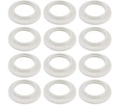 12 unids E14 pantalla anillo reductor para la cabecera de plástico blanco lámpara escritorio oficina en casa