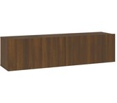 vidaXL Mueble pared TV madera contrachapada 120x30x30 cm, Mueble de Salon, Mueble TV, Mueble TV salon, Mesa de TV, Mueble tele