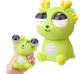 Juguete de Dragón con Ojos saltones, Jugué para aliviar el estrés, ideal para Navidad, cumpleaños, Fiestas, color verde