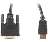 Lanberg CA-HDDV-20CU-0030-BK adaptador de cable de vídeo 3 m HDMI tipo A (Estándar) DVI-D Negro