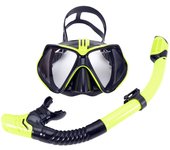 Juego De Snorkel Para Adultos Mascarilla De Natación Con Cámara GoPro Deportes Acuáticos Anti-Vaho Gafas Secas Tubo De Snorkel Profesional