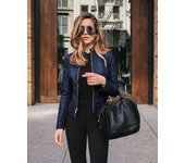 Vintage Women PU Leather Bomber Jacket Fashion Casual Autumn Winter Zipper Windbreaker Streetwear Female Blazer Y2K Clothes New