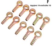 10PCS Diesel Pipe Joint Hollow Screw Oil Ball Head Hydraulic Ball Head Oil Pipe Hose