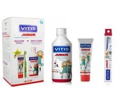 VITIS Pack JUNIOR Gel dentífrico 75 ml cepillo colutorio 500 ml