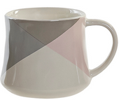 Item Taza de Gres 13 x 9,5 x 8,5 cm - Capacidad 385 ml - Diseño Multicolor - Apta para Lavavajillas y Microondas - Ideal para Café, Té y Bebidas Calientes - Resistente y Duradera - Perfecta para Uso Diario