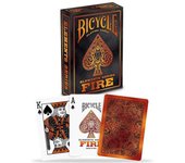 Fournier Bicycle USPCC Baraja poker Fire Fuego Serie elementos Magos Trucos Ilusionismo Cartas Magia Adultos Colección Coleccionable Jugar Cartas Juego mesa Regalo ideal Espectáculo Escenario