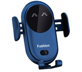 Cargador inalámbrico para coche, soporte de teléfono de montaje automático con ventosa, Sensor infrarrojo, sujeción automática, 10W