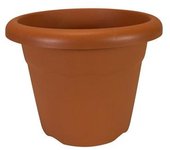 Plastiken Maceta de Inyección Color Terracota ø35x26cm - Resistente y de Alta Calidad