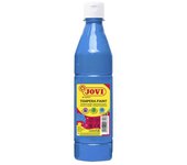 Jovi tempera paint tempera liquida 500ml - base agua - lista para usar - alto poder cubriente - secado rapido - excelente fluidez - adherencia en multiples superficies - color azul