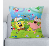 S-SpongeBobs Decorative Cushions for Sofa Pillow Cover Pillowcase 40x40 Short Plush Decoration Living Room Pillowcases 50x50