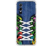 Funda Silicona Antigolpes para Vivo Y76 5G diseño Zapatillas 13 Dibujos