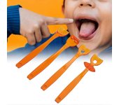 Entrenador muscular de lengua, 4 piezas de entrenamiento muscular oral, entrenamiento de lengua portátil, herramienta de recuperación de ejercicios musculares de labios orales para disarria