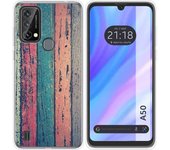 Funda Silicona para Blackview A50 diseño Madera 10 Dibujos