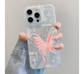 Luxury Butterfly Phone Case For iPhone 16 Pro Max 13 11 15 14 12 16promax 15promax 14promax 13promax Soft IMD Funda Cover Bumper