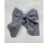 Elegant Large Bow Ribbon Hair Clips Solid Satin Hairpins Children Fashion Barrettes Headband Kids  Boutique Hair Accessories