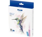 Caja 24 barritas cuadradas de pastel blando colores metalizados MILAN Art. Ref: 6110224MET