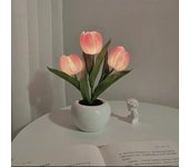LED Tulip Lamp Night Simulation Flower Atmosphere Desk Light Room Table Decoration Lamp Gift for Girl friend