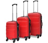 vidaXL Juego de Maletas Duras 3 Piezas Diversos Tamanos Equipaje Trolley Color Negro,  Plateado,  Azul y mas