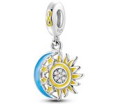 925 Sterling Silver Sunflower Leopard Golden Series Charms Beads Pendant Fit Original Fine Bracelets S925 DIY Jewelry Gifts