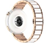 Para Huawei Reloj GT 5 41mm GT 5 Pro 42mm Banda De Reloj De Cerámica + Correa De Aleación De Zinc-Plata + Blanco