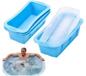 Bandeja de Cubitos de Hielo Grande de 4 piezas, Moldes de Cubitos de Hielo grandes para el freezador, bandejas