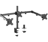 Aisens soporte de mesa giratorio e inclinable para 3 monitores (13"-27") - color negro