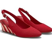 Tamia Slingback Wedge Pro Sandalias de cuña con tira trasera y punta de almendra para mujer con soporte para arco zapatos de vestir de fiesta con correa ajustable