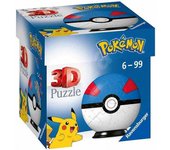 Bola Pokemon 3D, azul.