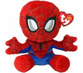 PELUCHE TY  BABIES SPIDERMAN ROJO 15 CM